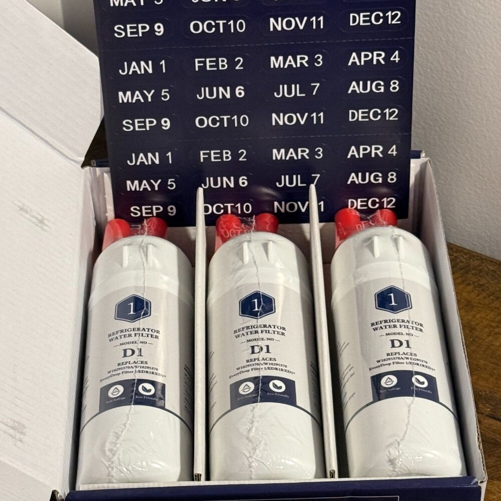 REFRIGERATOR WATER FILTER \ REPLACES WHIRLPOOL W10295370A WATER FILTER \ 3 PACK